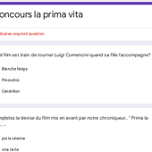 Concours la prima vita