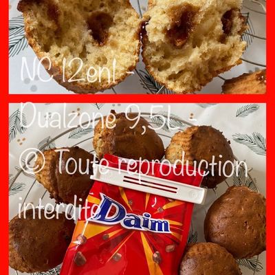 Muffins au caramel "Daim" 