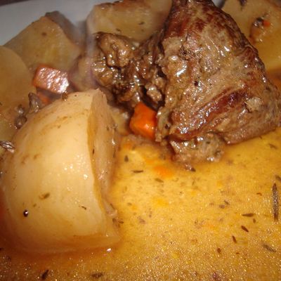 Joue de boeuf aux navets, ne pars pas en courant, c'est super bon