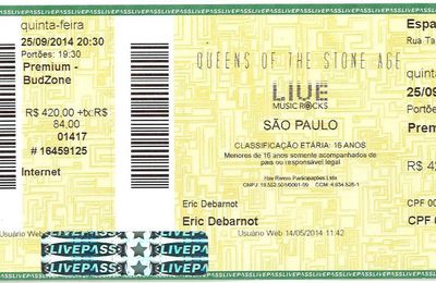 Queens of the Stone Age - Jeudi 25 Septembre 2014 - Espaço das Americas (São Paulo)