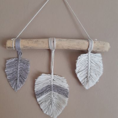 Plumes ou Feuilles en coton