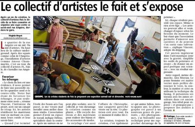 "Le collectif d'artistes le fait et s'expose"