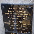 OLIVIER Raoul François Hubert (Saint-Benoît-du-Sault) + 10/10/1918 Bernot (02)