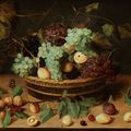 Jacob van Hulsdonck (1582 Antwerpen – 1647), Still life with fruit basket, circa 1620