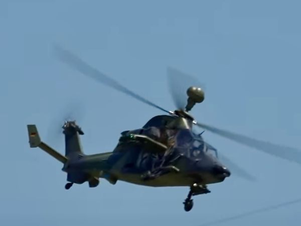 Le Tigre hélicoptère de combat franco-allemand.