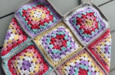 Voici le petit sac au crochet achevé !