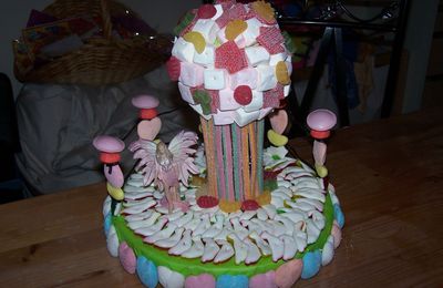 Le jardin féerique de bonbons Le gâteau!!!!