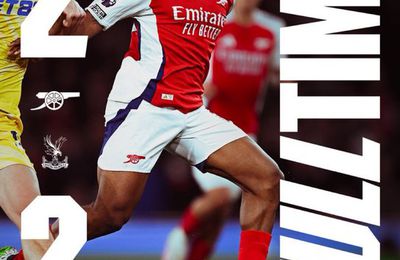 Arsenal contrarié face a Palace 2-2