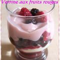 Verrine aux fruits rouges