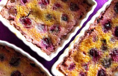 Clafoutis aux cerises... ou aux abricots... ou à ce que vous voudrez ! Merci Anne !