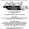 Le SDOV à la journée Alzheimer le 23 septembre à Avignon