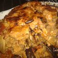 AUBERGINE GRATINEE A LA BOLOGNAISE pour 4 pers /6 pp