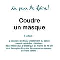 Le tuto du masque rectangulaire super facile !