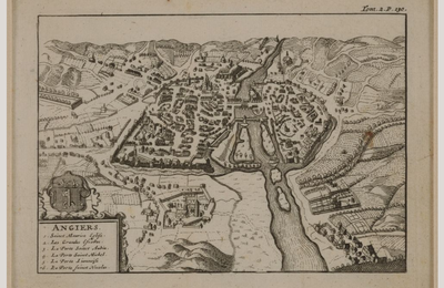 Cartes anciennes Angers 1575, 1699