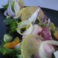 Salade de poulpe au citron confit de Menton