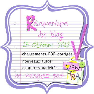 RE-OUVERTURE DU BLOG