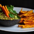 Frites de Patate Douce & Sauce à l'Avocat 