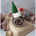 Une bûche de Noël au crochet