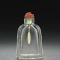 A carved rock crystal snuff bottle, 1750-1860