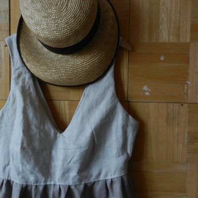 Le lin! tissu estivale pour une robe légère et passe partout.
