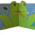 Carte Pop up grenouille
