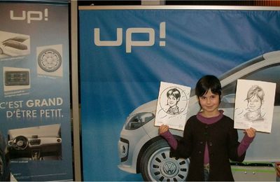 Caricaturistes - animation caricatures pour la Up Volkswagen à Châtillon-sur-Seine - Côte-D'or Bourgogne 