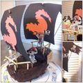 Gâteau bateau pirates (tuto)