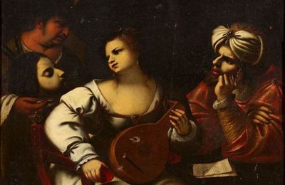 Pietro della Vecchia (1603-1678) Attribué à, La tête de saint Jean-Baptiste rapportée à Hérode.