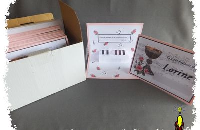 Commande de faire-part thème piano rose