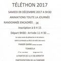 Téléthon à Thury le 9 décembre 2017