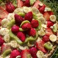 Tarte multi-fruits aux grains de pistaches