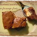 Brownies marbrés au fromage frais 