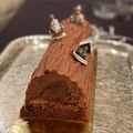 Bûche tout chocolat aux épices de Noël 