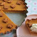 Pumpkin pie, tarte au potiron de Thanksgiving Day...