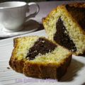 Cake marbré noix de coco - chocolat