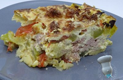 Gratin de courgette au thon