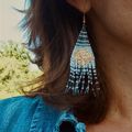 boucles d'oreilles "soleil levant" 