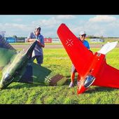 ULTRA FAST XXXL ME163 KOMET RC TURBINE JETS FLIGHT DEMONSTRATION