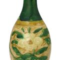 A sancai 'peony' vase, yuhuchunping, Liao dynasty (907-1125)