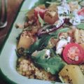 Salade composée au Quinoa, kiwi sunGold et vinaigrette à la moutarde 