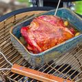 Gigot de 7 heures au Kamado Forest Grill