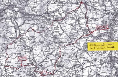 Ma balade en moto de ce mardi après-midi: 145km depuis Jarny, en Lorraine