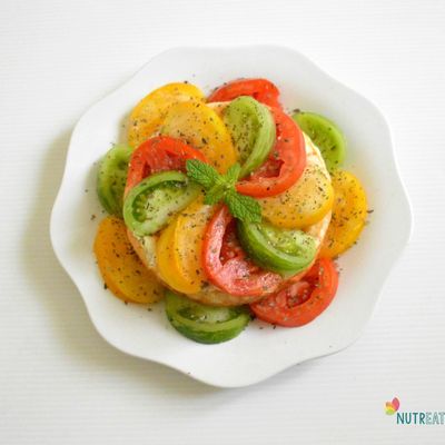 Cheesecake tomates & basilic