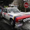 rallye monte-carlo historique 2014   N° 191 peugeot 504 c V6 1976