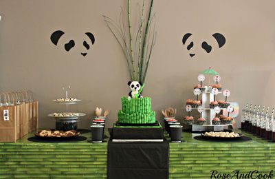 Anniversaire -Sweetable panda & bambous { a panda & bamboo party}