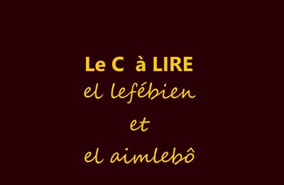 Le C à Lire : BLOG ou où me RETROUVER