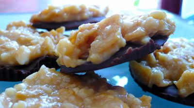 Florentins choco, amandes et dulce de leche...