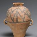 A painted pottery jar. Neolithic Period, Majiayao Culture (Machang) 