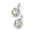 Pair of diamond earrings