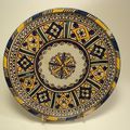 Ancien Plat Marocain Faïence Céramique Maroc Morocco ceramic / Ref MA09